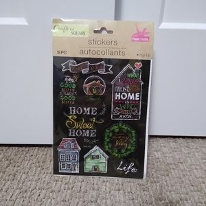 Scrapbook Stickers 3D Home Sweet Home